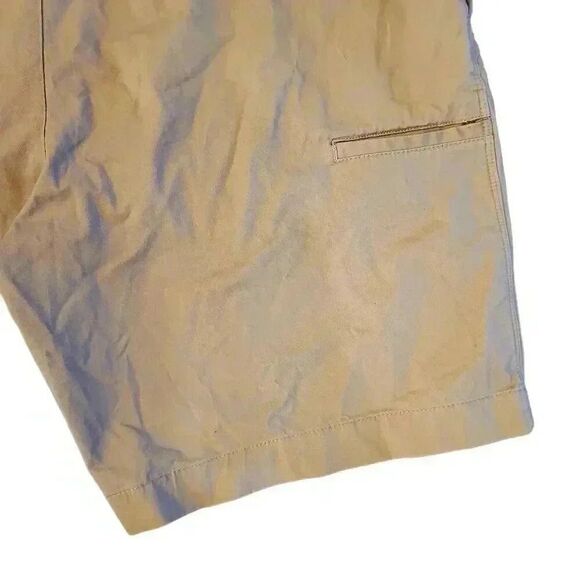 Savane Men's Tan Cotton/Spandex Flat Front Chino Shorts - Picture 10 of 14